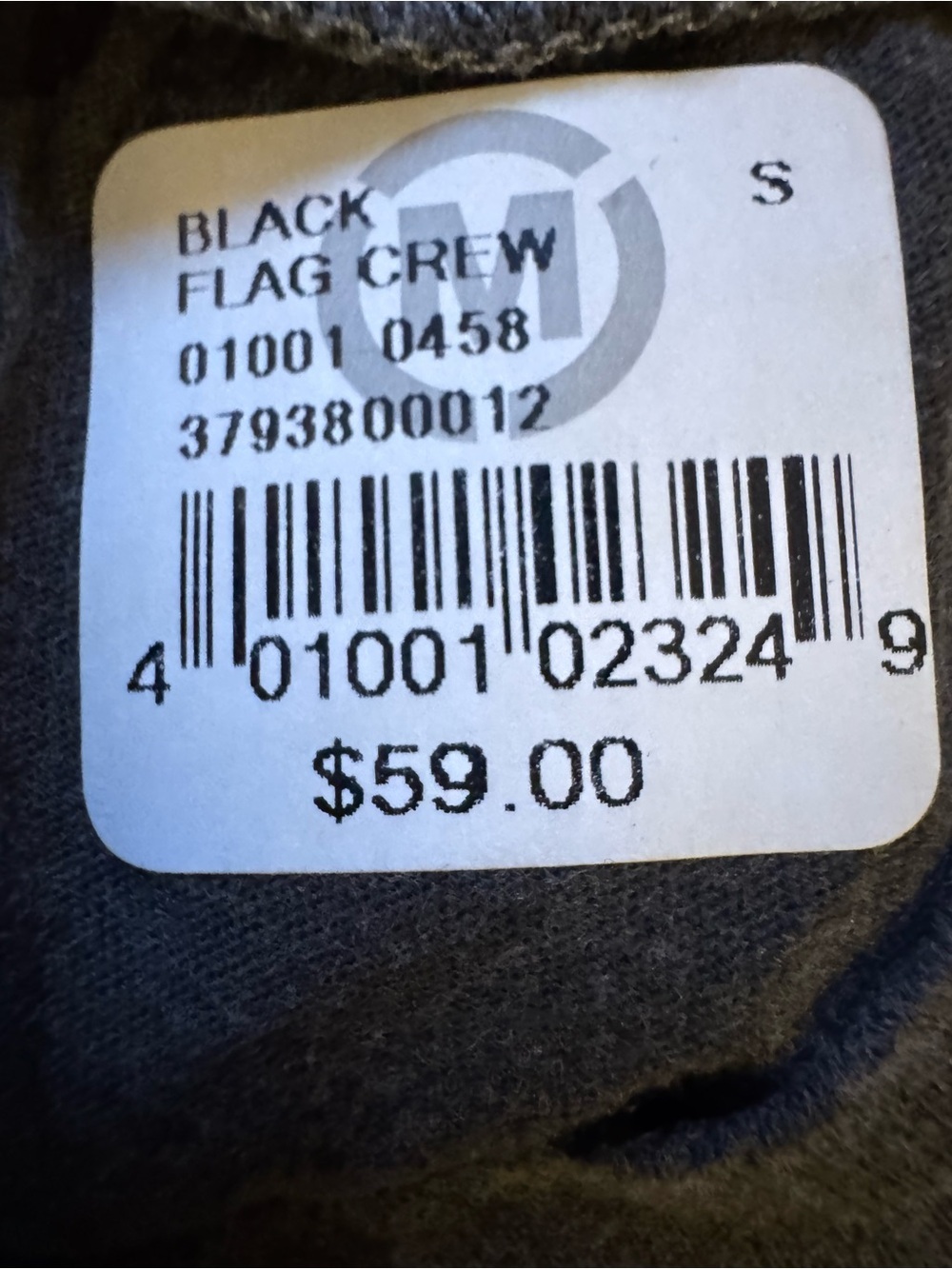 Chaser Black and White Flag Graphic Short Sleeve Tee Women’s size Small - Picture 4 of 6